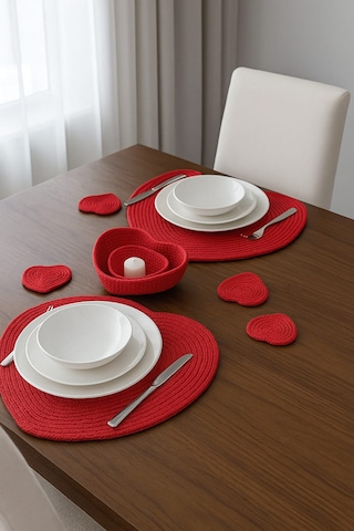 Servis Takımı Ameıkan Serıs Takımı Supla Takımı Jut Ip Halat Ip Kordon Ip Kırmızı