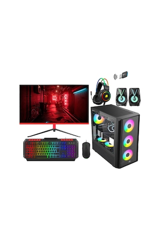 Rotampc RT3219 İ5-8500 16 GB 512 GB SSD 8 GB Rtx5060 Vga 27" Free Dos Masaüstü Oyuncu Bilgisayarı