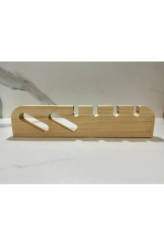 Ahşap Duvara Yapıştırılabilir Diş Fırçalık Diş Macunluk Diş Macunu Rafı Standı