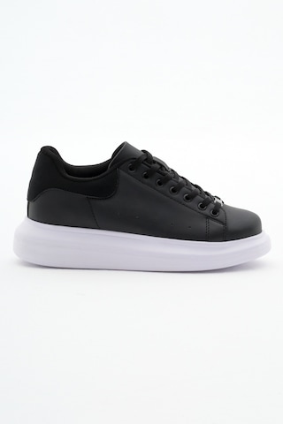 Tonny Black Unisex Siyah Beyaz Rahat Kalıp Yüksek Taban Bağcıklı Spor Ayakkabı V2alx-0 295 Siyah Beyaz Siyah - Beyaz