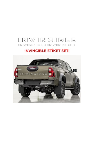 Toyota Invıncıble Etiket Seti Toyota Invıncıble Etiket Seti