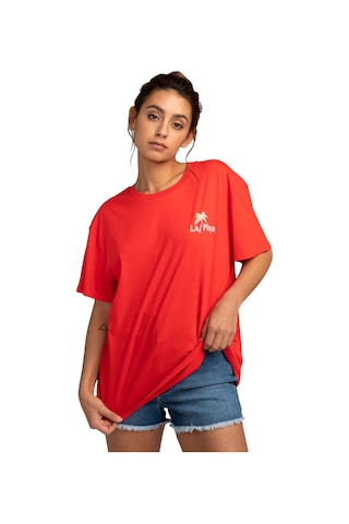 Bıllabong Billabong La Playa Kız Çocuk Kırmızı Tişört Rne0 Pembe