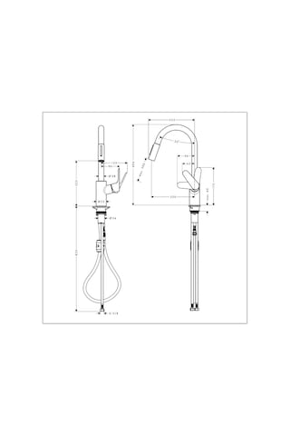 Hansgrohe Focus M41 Spiralli Eviye Bataryası 240 2 Jet