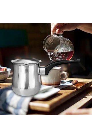 Homyl Leziz Günlük Ocak Üstü Kahveler İçin Türk Kahvesi Gümüş