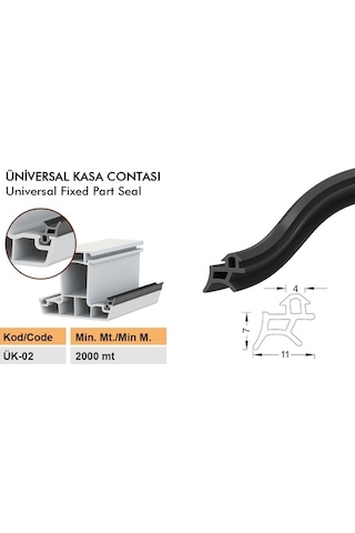 Pimapen Kapı Pencere Contası Pvc Fitili Gri Fitil