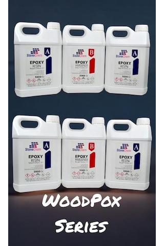 WoodPox Ahşap Şeffaf Epoksi Reçine Yüksek Döküm 3 CM 30 KG