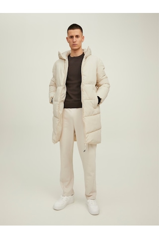 Jack & Jones Jack&Jones Kapüşonlu Bej Erkek Kaban 12215283 Bej
