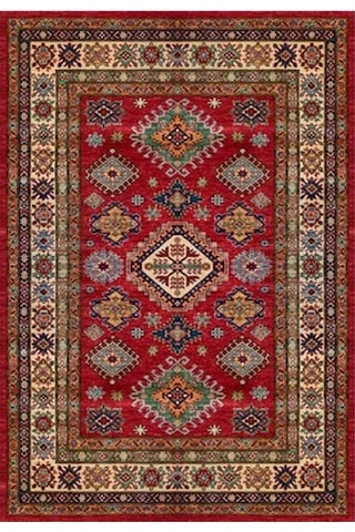 Çam Halı Gloria Td741 Multi Etnik Desen Dokuma Saçaklı Kilim