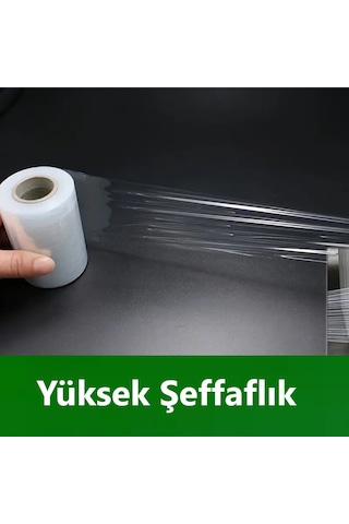 Sanayi Streç Film Çok Amaçlı Kullanıma Uygun Şeffaf 10 X 225Mt
