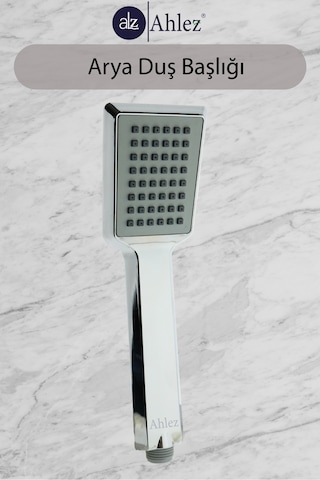 Ahlez Arya Duş Başlığı + Duş Hortumu +Mafsal Duş Takımı Duş Seti Krom
