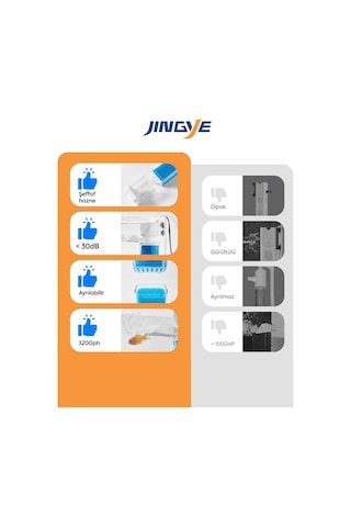 Jingye Jy-5200f Beyaz Şeffaf Gövdeli Akvaryum İç Filtresi 10w 600l/h - Modern Ve Etkili Filtrasyon