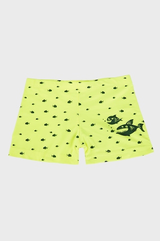 Slipstop Chucky Desenli Lastikli Bel Boxer Mayo Short Erkek Çocuk Mayo Short Sr2631000006 Sarı