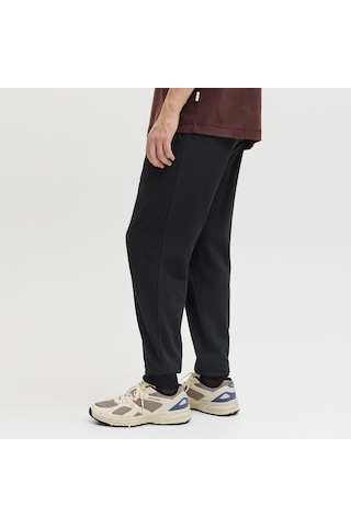 Jack & Jones Erkek Nakis Detayli Regular Fit Esofman Alti - Gordon - 12288641 Siyah