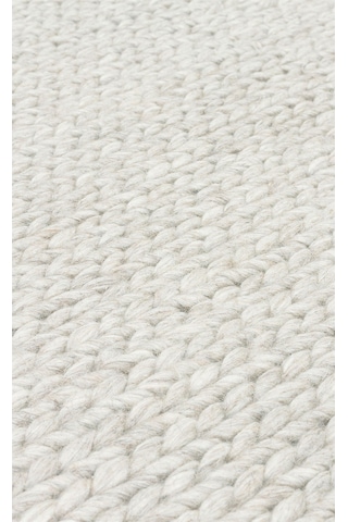 Eko Halı Jade Basketweave Cream Naturel Kazak Örgü Desenli El Dokuma Örgü Halı