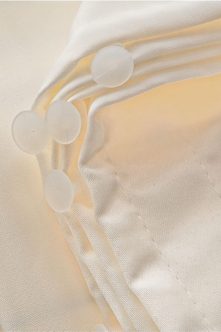 Luxe Saten Güneşlik Perde Ekru