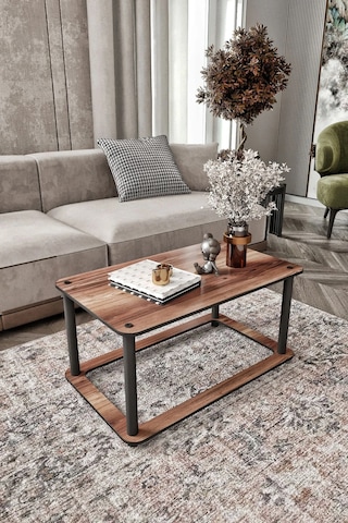 Hole Dikdörtgen Orta Sehpa Ceviz Ceviz