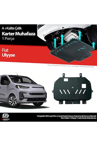 S-dizayn Fiat Ulysse Çelik Karter Muhafaza Koruma 2022 Üzeri A+ Kalite