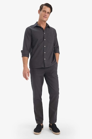 Defacto %100 Pamuk Slim Fit Keten Görünümlü Jogger Antrasit Erkek Pantolon D2671ax/ar9 Antrasit