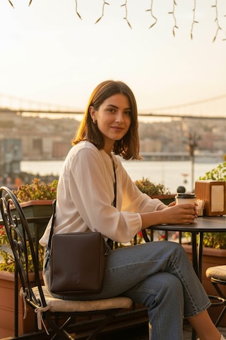 Brandsmithshop Mocha Kahverengi Glow Elegant Omuz Çantası Çok Renkli