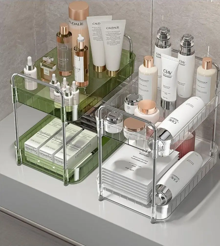 Domline Mutfak Ve Banyo İçin İki Katlı Masaüstü Raf 162046006 Beyaz