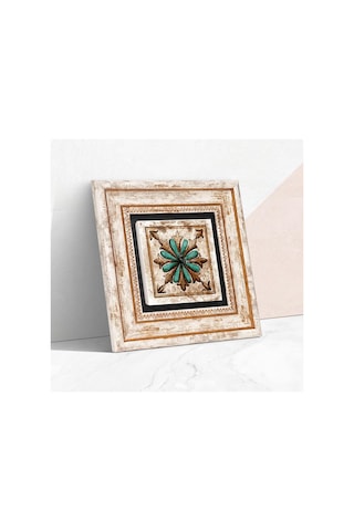 Lexroo Fas Desenli Vintage Taş Duvar Tablosu - Çerçeveli Taş Tabl Diğer