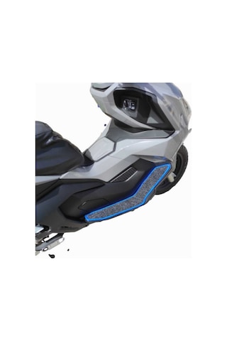 Motosiklet Aksesuar Koruyucu Paspas Falcon C Max 155 Uyumlu Mavi Kenar Overloklu