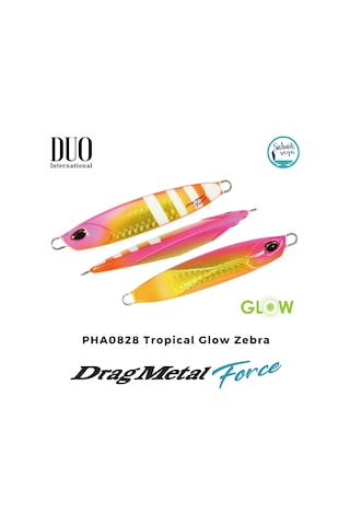 Duo Drag Metal Force Jig 80gr. 80mm Pha0828 Tropical Glow Zebra