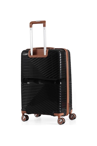 Ççs 5239 Polipropilen Kabin Boy Valiz Siyah-camel Siyah - Camel