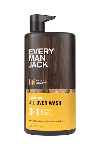Every Man Jack Sandalwood 3 Ü 1 Arada Şampuan Saç Kremi Ve Duş Jeli 852ml Tüm Saç Tipleri