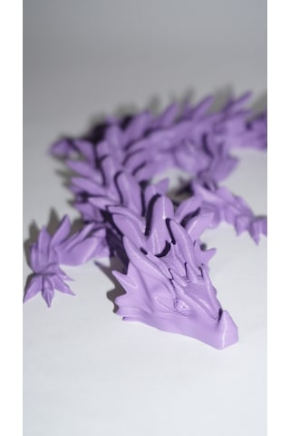 Eklemli Ejderha 3 Renkli 48 Cm - Dekoratif 3d Maket Hediyelik 2,5cm 77202322