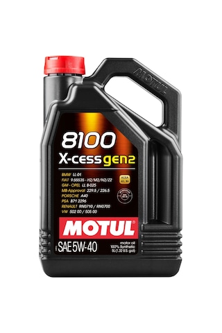 Motul 8100 X-Cess Gen2 5W-40 Motor Yağı 5 L Motul 8100 X-Cess Gen2 5W-40 Motor Yağı 5 L