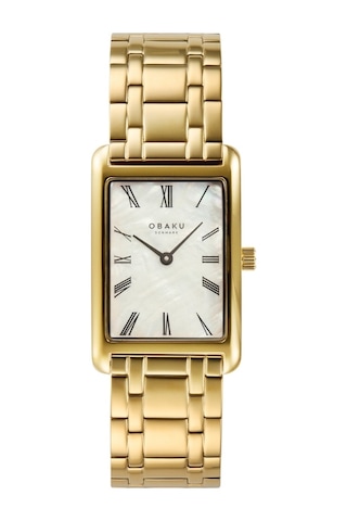 Obaku Denmark V311lxgwsg Quartz Çelik Altın Rengi 24 Mm Kadın Kol Saati Altın