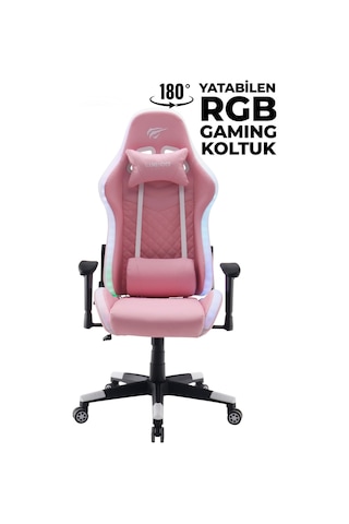 Havit Gamenote Gc927 Profesyonel Gaming Rgb Oyuncu Koltuğu Pembe