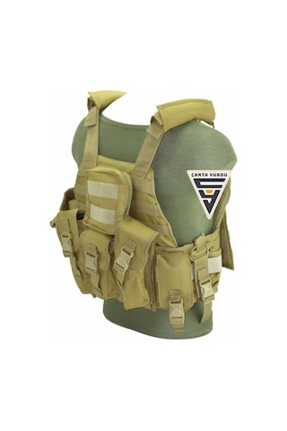 Nature Ak47 Cordura Askeri Taktik Yelek Bej