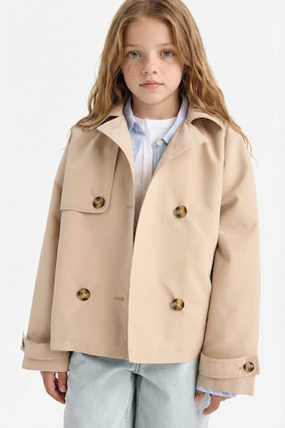 Defacto Kız Çocuk Regular Fit Trençkot D6938a825aubg387 Bej