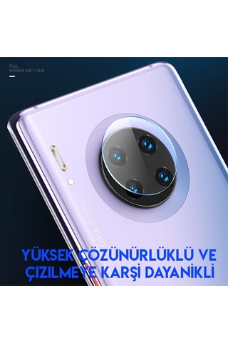 Baseus Huawei Mate 30 Pro Kamera Koruyucu Kırılmaz Cam