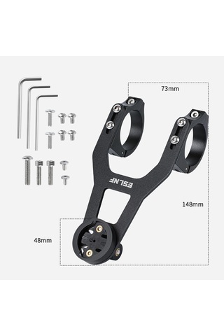 Eslnf Dağ Bisikleti Kıstas Standı Işıklar Tabanı Açık Sürüş Paslanmaz Çelik Stand Siyah Siyah