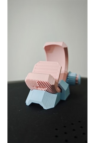 Morfem3d Pembe - Mavi Ayarlanabilir Cep Telefonu Standı Masaüstü Telefon Tutucu