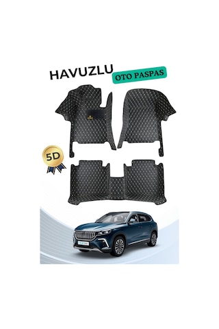 Miren Togg T10x 2023 Uyumlu 5d Havuzlu Suni Deri Oto Paspas