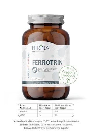Fıtrina Ferrotrın 60 Kapsül