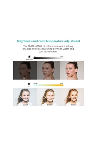 Moly 1200mah Rgb El Feneri 3000k-6000k 76 Led Crı 85ra Type-c 2000lm Parlaklık Ayarı Siyah Siyah