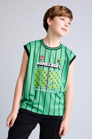 Defacto Minecraft Bisiklet Yaka Yeşil Atlet Erkek Çocuk H6716a826hsgn401 Yeşil-gn401
