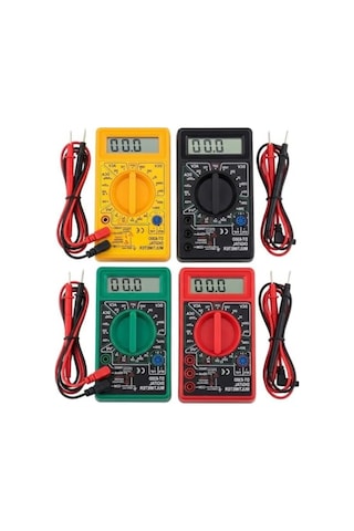 Dijital Multimetre, Taşınabilir Elektrik Ölçüm Aleti, Lcd Ekran, Güvenlik Sigortalı