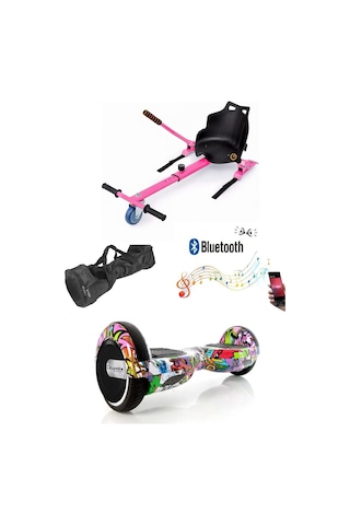 Citymate Elektrikli Kaykay Hoverboard Akıllı Denge 6.5 Inch + Hoverkart + Çanta Extrem Paket D04