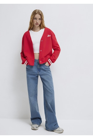 Mavi - Mavi Baskılı Kırmızı Sweatshirt 1s10511-70477 Kırmızı