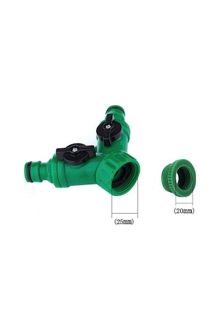 Besthome1 Plastik Bahçe Musluk Çevirici: 2 Çıkışlı Valfli, Ev/bahçe Bağlantısı, Don/kırılma Dayanıklı Abs Mavi Mavi