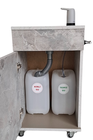 Seyyar Lavabo L10 Mermer Desen Mermer Rengi