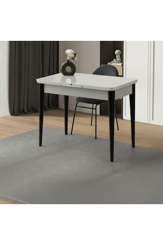 Tekno Suna Mdf Açılır Mutfak Masa Sandalye Takımı 60x100 Gri