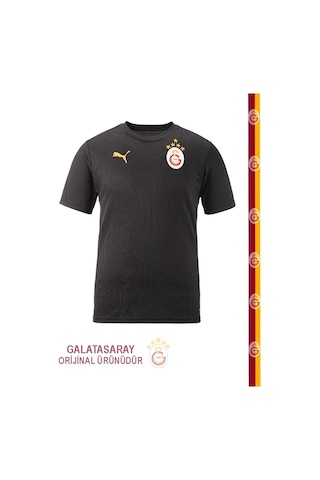 Galatasaray Lisanslı Puma A Takım Antrenman 5 Yıldız T-shirt Siyah