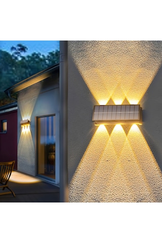 Forlife 20 Watt Solar Çift Yönlü Duvar Apliği (Günışığı)